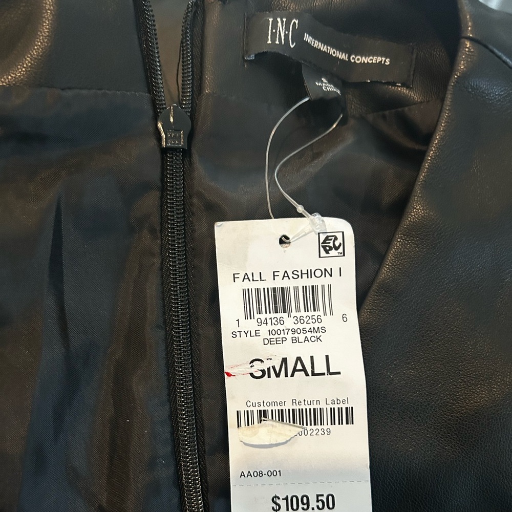 Black Faux Leather jumpsuit